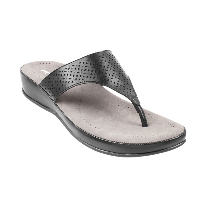 Women Black Casual Slippers