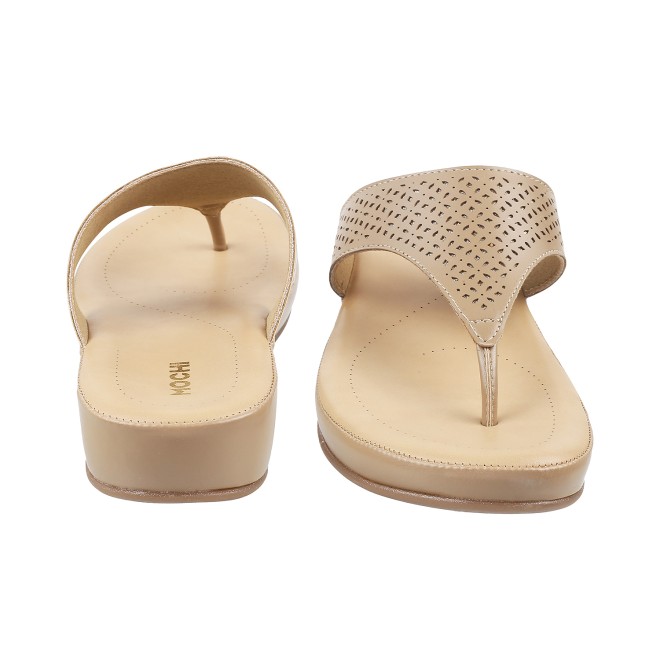 Mochi Women Beige Casual Slippers (SKU: 44-800020-20-36)
