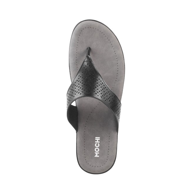 Mochi Women Black Casual Slippers (SKU: 44-800020-11-36)