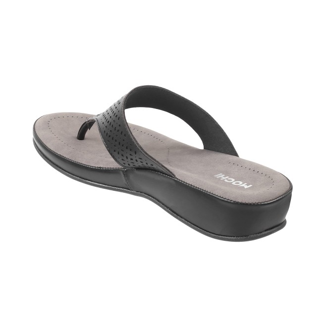 Mochi Women Black Casual Slippers (SKU: 44-800020-11-36)