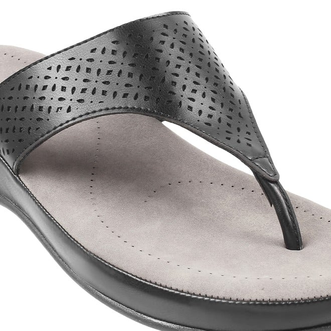 Mochi Women Black Casual Slippers (SKU: 44-800020-11-36)