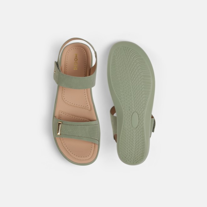 Mochi Women Green Casual Sandals (SKU: 44-800081-21-36)
