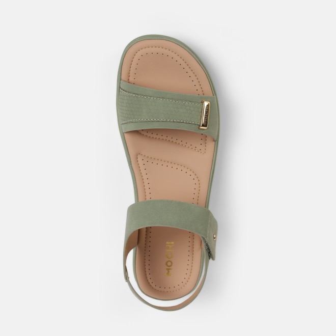 Mochi Women Green Casual Sandals (SKU: 44-800081-21-36)