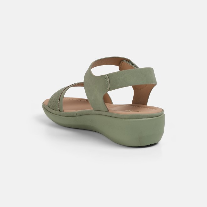Mochi Women Green Casual Sandals (SKU: 44-800081-21-36)