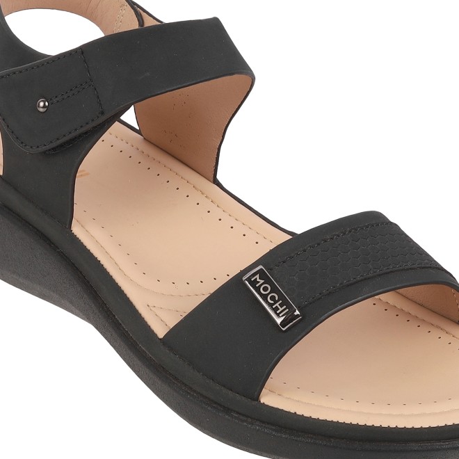Mochi Women Black Casual Sandals (SKU: 44-800081-11-36)