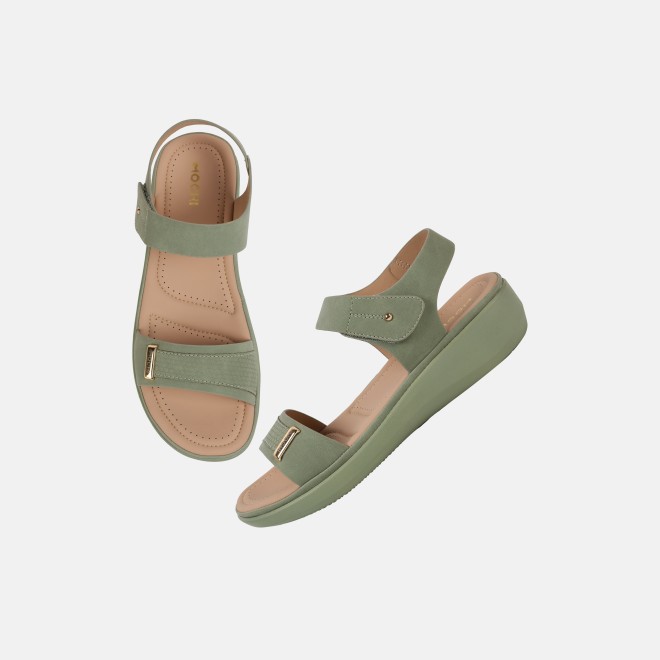 Mochi Women Green Casual Sandals (SKU: 44-800081-21-36)