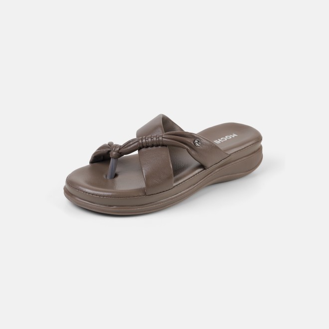 Mochi Women Beige-red Casual Slip Ons (SKU: 44-800186-89-37)
