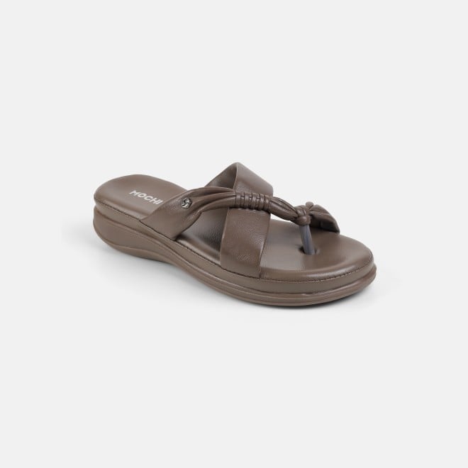 Mochi Women Beige-red Casual Slip Ons (SKU: 44-800186-89-37)