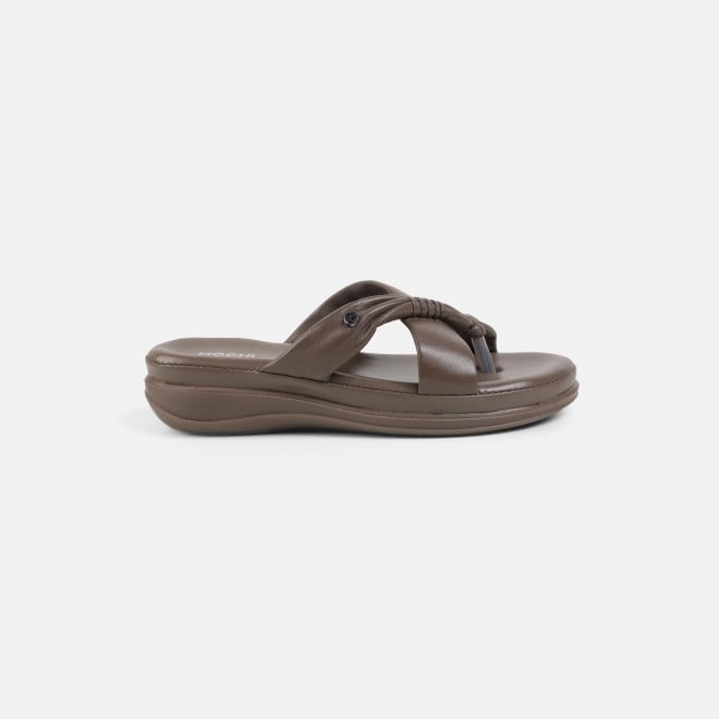 Mochi Women Beige-red Casual Slip Ons (SKU: 44-800186-89-37)