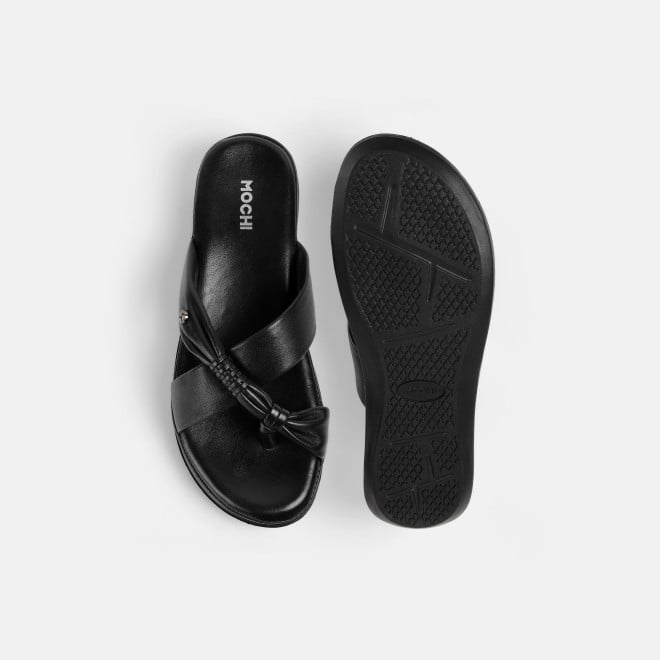 Mochi Women Black Casual Slip Ons (SKU: 44-800186-11-37)