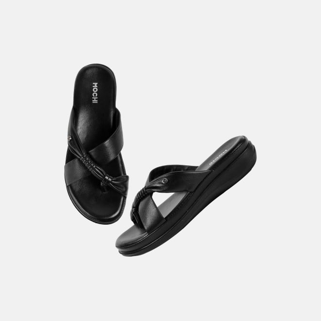 Mochi Women Black Casual Slip Ons (SKU: 44-800186-11-37)
