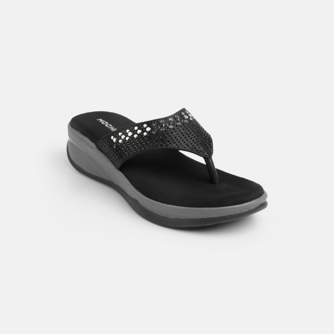 Mochi Women Black Casual Slippers (SKU: 44-800199-11-36)