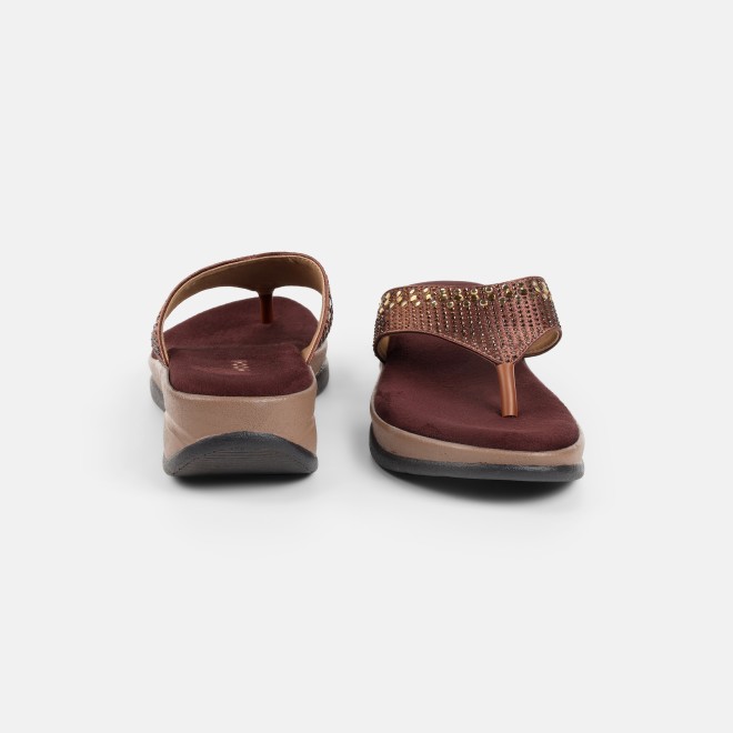 Mochi Women Brown Casual Slippers (SKU: 44-800199-12-36)