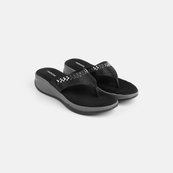 Mochi Women Black Casual Slippers (SKU: 44-800199-11-36)