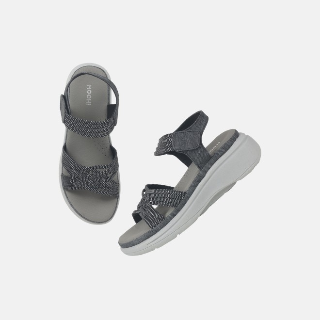 Mochi Women Black Casual Sandals (SKU: 44-800214-11-36)