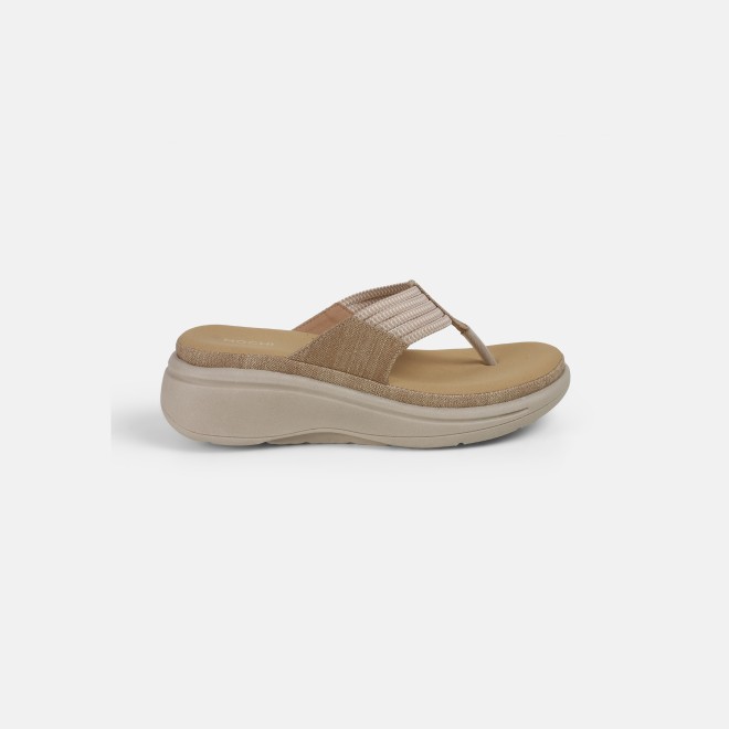 Mochi Women Beige Casual Slippers (SKU: 44-800216-20-36)