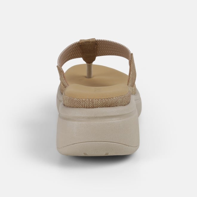 Mochi Women Beige Casual Slippers (SKU: 44-800216-20-36)