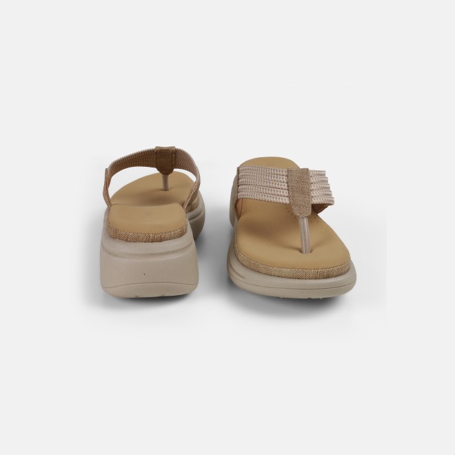 Mochi Women Beige Casual Slippers (SKU: 44-800216-20-36)