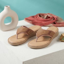 Women Beige Casual Slippers