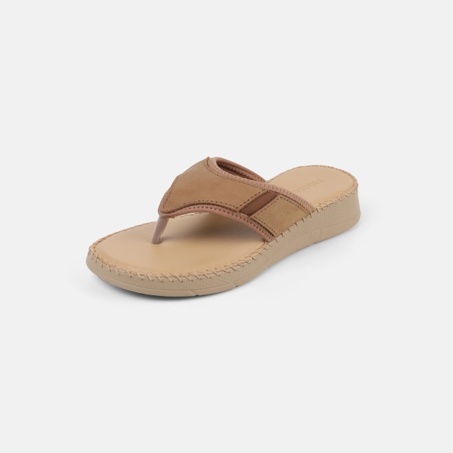 Mochi Women Beige Casual Slippers (SKU: 44-800254-20-36)