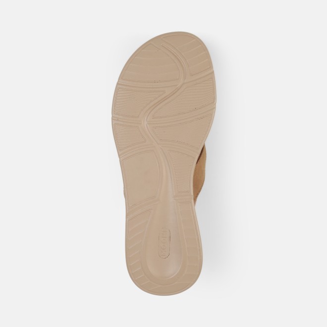 Mochi Women Beige Casual Slippers (SKU: 44-800254-20-36)