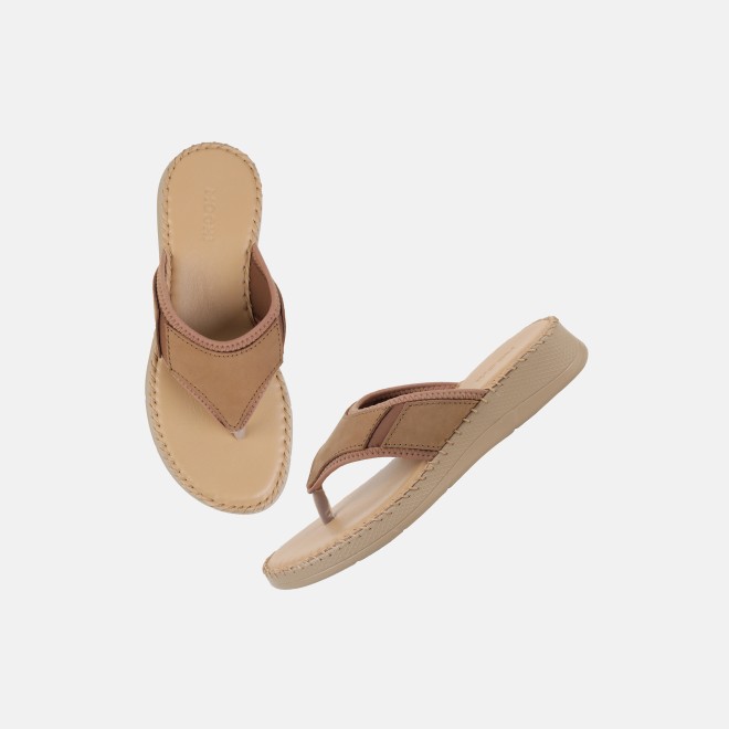 Mochi Women Beige Casual Slippers (SKU: 44-800254-20-36)