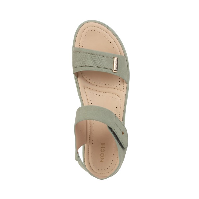 Mochi Women Green Casual Sandals (SKU: 44-900081-21-36)