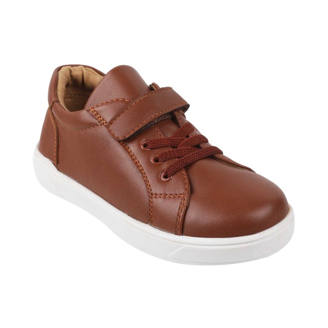 Mochi Boys Tan Casual Sneakers