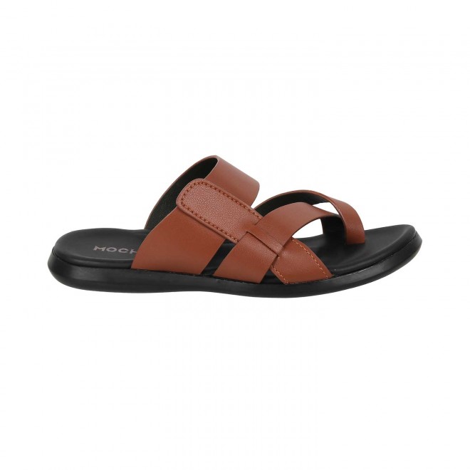 Mochi Boys Tan Casual Slippers (SKU: 47-25-23-33)