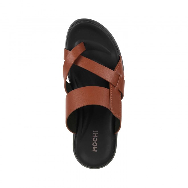 Mochi Boys Tan Casual Slippers (SKU: 47-25-23-33)