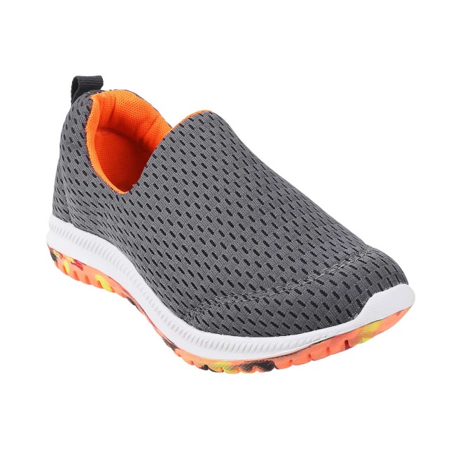 Mochi Boys Grey Casual Sneakers