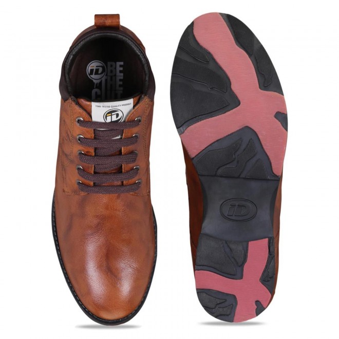ID Men Tan Casual Boots (SKU: 52-1026-23-41)