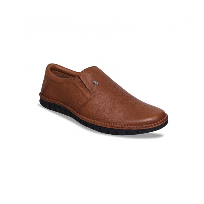 ID Men Tan Formal Moccasin