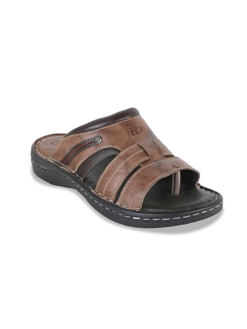 ID Men Brown Casual Slippers