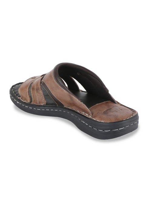 ID Men Brown Casual Slippers (SKU: 52-4048-12-40)