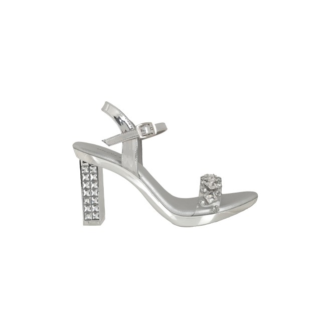 Haute Diva Women Silver Party Sandals (SKU: 54-156-27-37)