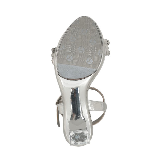 Haute Diva Women Silver Party Sandals (SKU: 54-156-27-37)