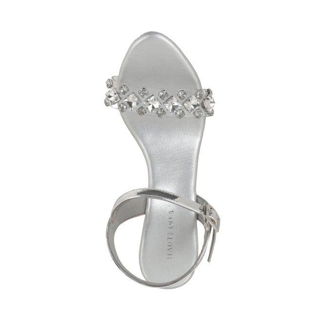 Haute Diva Women Silver Party Sandals (SKU: 54-156-27-37)