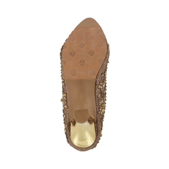 Haute Diva Women Antique-Gold Wedding Pumps (SKU: 54-157-28-36)