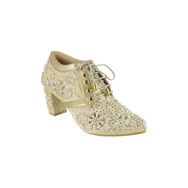 Haute Diva Women Gold Wedding Pumps (SKU: 54-169-15-36)