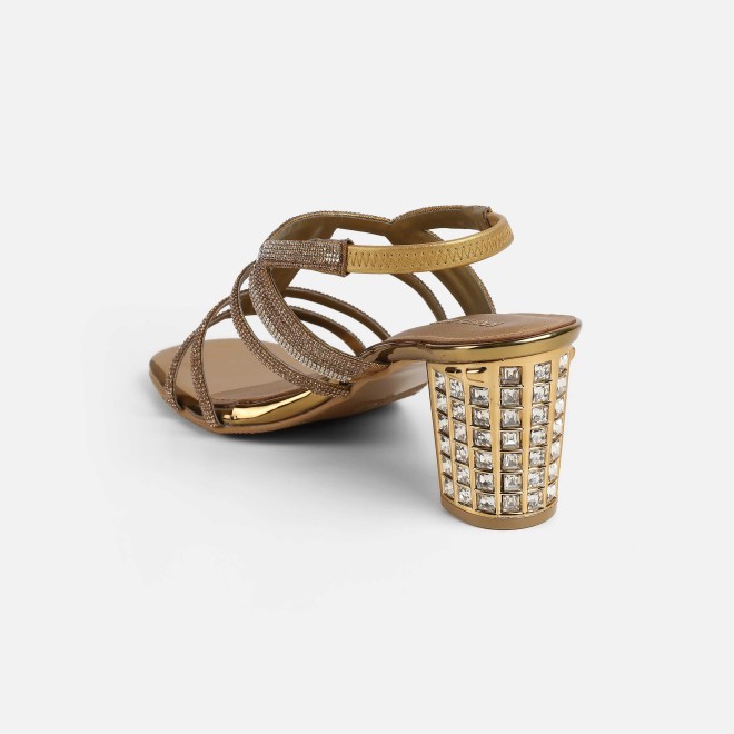 Haute Diva Women Antic-gold Wedding Sandals (SKU: 54-213-28-36)