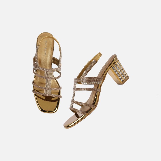 Haute Diva Women Antic-gold Wedding Sandals (SKU: 54-213-28-36)