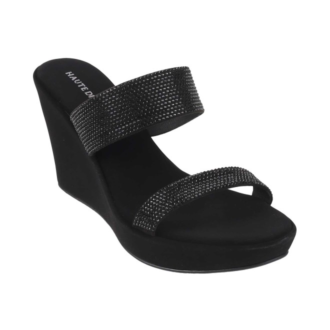 Haute Diva Women Black Party Sandals (SKU: 54-4901-11-36)