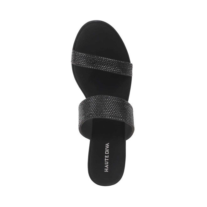 Haute Diva Women Black Party Sandals (SKU: 54-4901-11-36)