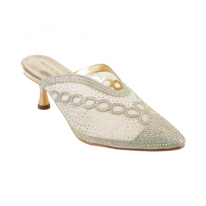 Haute Diva Women Gold Wedding Sandals (SKU: 54-84-15-37)