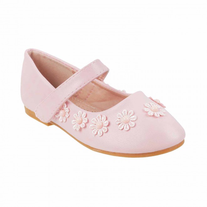 Mochi Girls Pink Formal Ballerinas