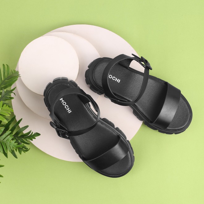 Mochi Girls Black Casual Sandals (SKU: 57-126-11-34)