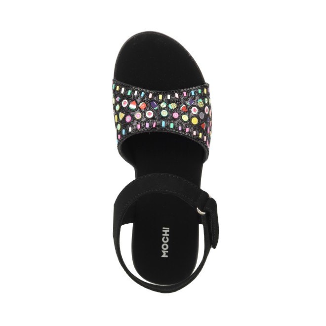 Mochi Girls Black Casual Sandals (SKU: 57-60-11-32)