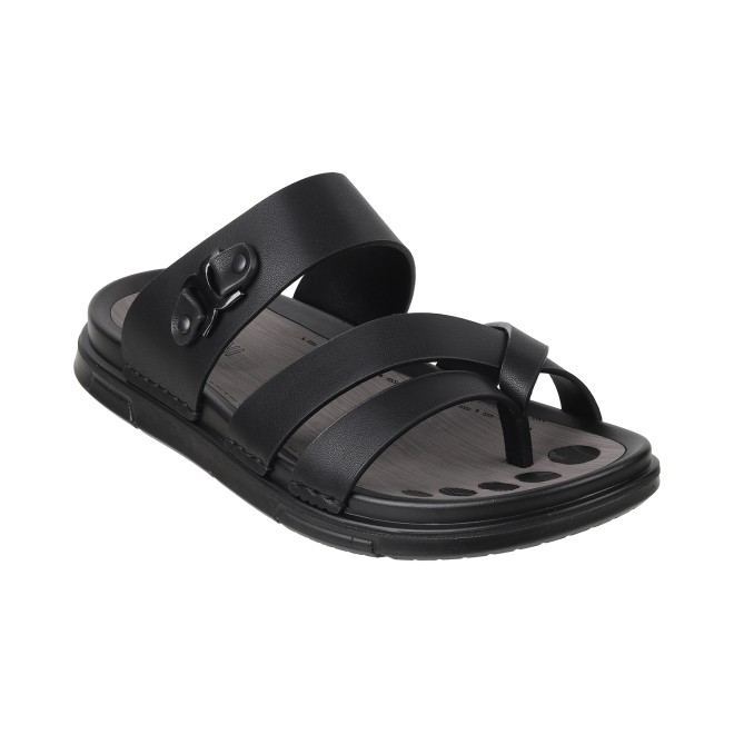 Mochi Men Black Casual Slippers (SKU: 60-1-11-40)