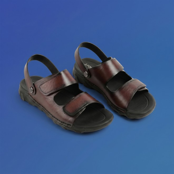 J.Fontini Men Brown Casual Slippers